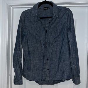 Kate Spade SATURDAY button up jean top